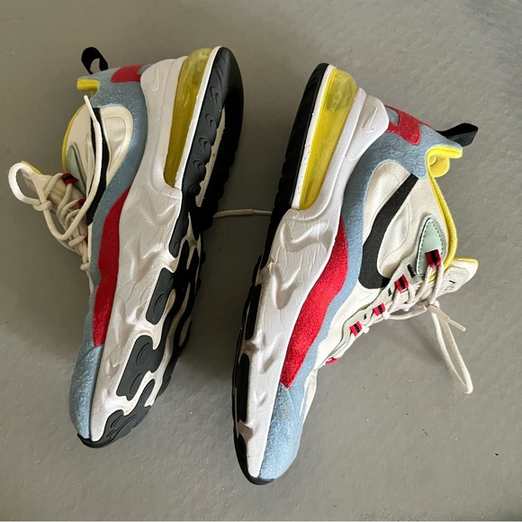 Nike Air Max 270 React 'Bauhaus' Lift Sneaker Phantom/Black-Light Blue-Universit - Picture 5 of 9